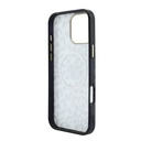 Apple iPhone 16 Pro Max Uyumlu Kılıf Guess Orjinal Lisanslı M-safe Şarj Özellikli Üçgen Logolu Simli Leopar Desenli Kapak - 6