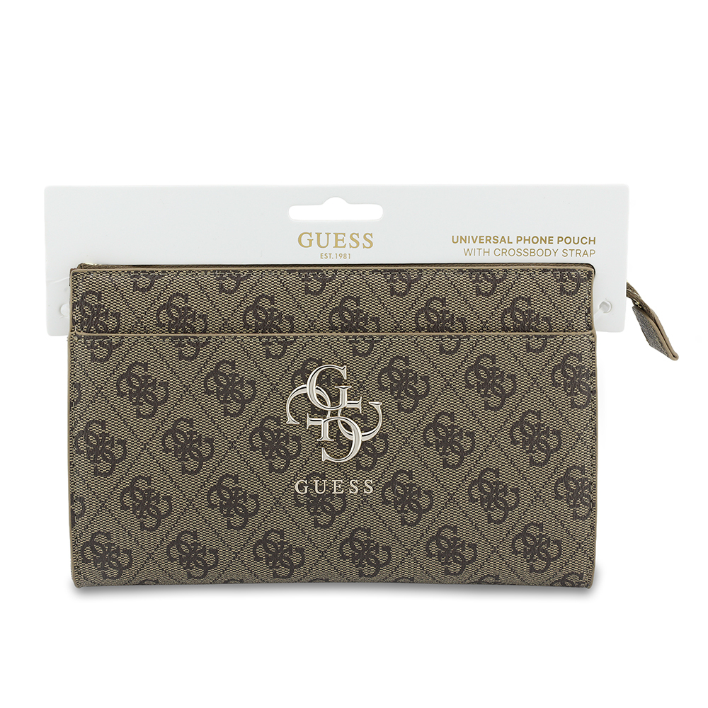 Guess Orjinal Lisanslı 4G Desenli Büyük Metal Logolu Omuz Askılı El Çantası - 6