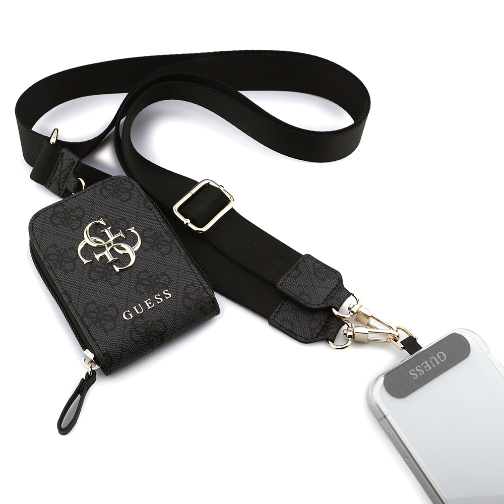 Guess Orjinal Lisanslı 4G Desenli Büyük Metal Logolu Omuz Askılı Purse El Çantası - 5