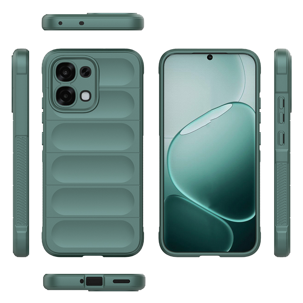 Oppo A6 Pro Uyumlu Kılıf Esnek TPU Oyuklu Arka Yüzey Tasarımlı Zore Etnik Silikon Kapak - 6