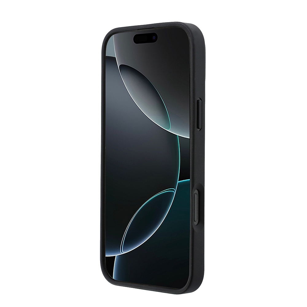 Apple iPhone 16 Pro Max Uyumlu Kılıf Lacoste Orjinal Lisanslı M-safe Şarj Özellikli PU Deri Tasarımlı Kartlıklı Karışık Monogram Desenli Kapak - 3