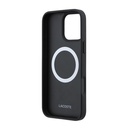 Apple iPhone 16 Pro Max Uyumlu Kılıf Lacoste Orjinal Lisanslı M-safe Şarj Özellikli PU Deri Tasarımlı Kartlıklı Karışık Monogram Desenli Kapak - 5