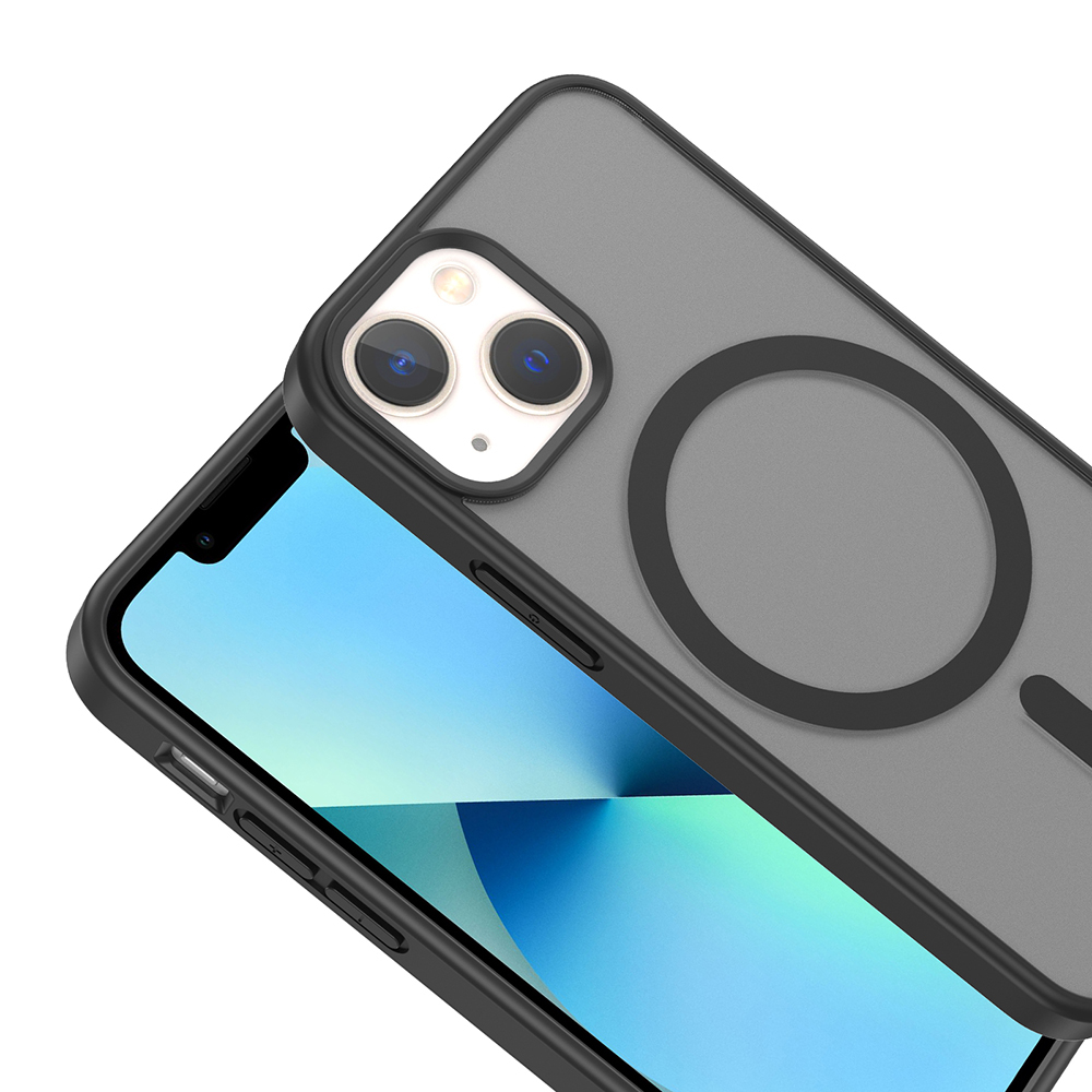 Apple iPhone 13 Mini Uyumlu Kılıf M-safe Şarj Özellikli Zore Babet Kapak - 1