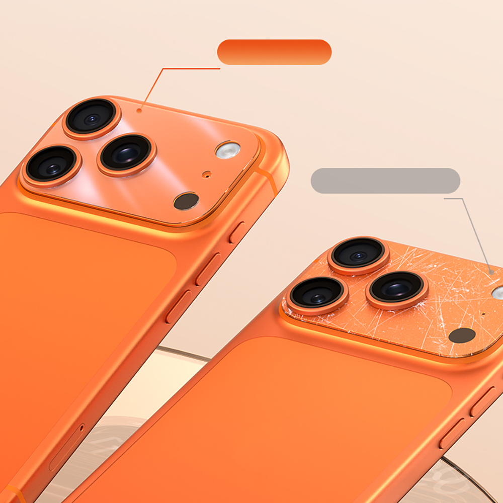 Apple iPhone 17 Pro Uyumlu Benks Çizilmelere Karşı Dayanıklı 0.35mm Mat Kamera Full Lens Koruyucu - 2