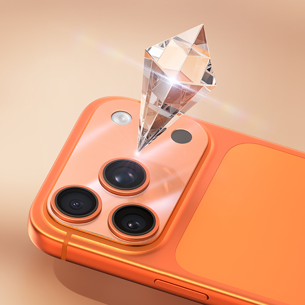 Apple iPhone 17 Pro Uyumlu Benks Çizilmelere Karşı Dayanıklı 0.35mm Mat Kamera Full Lens Koruyucu - 3