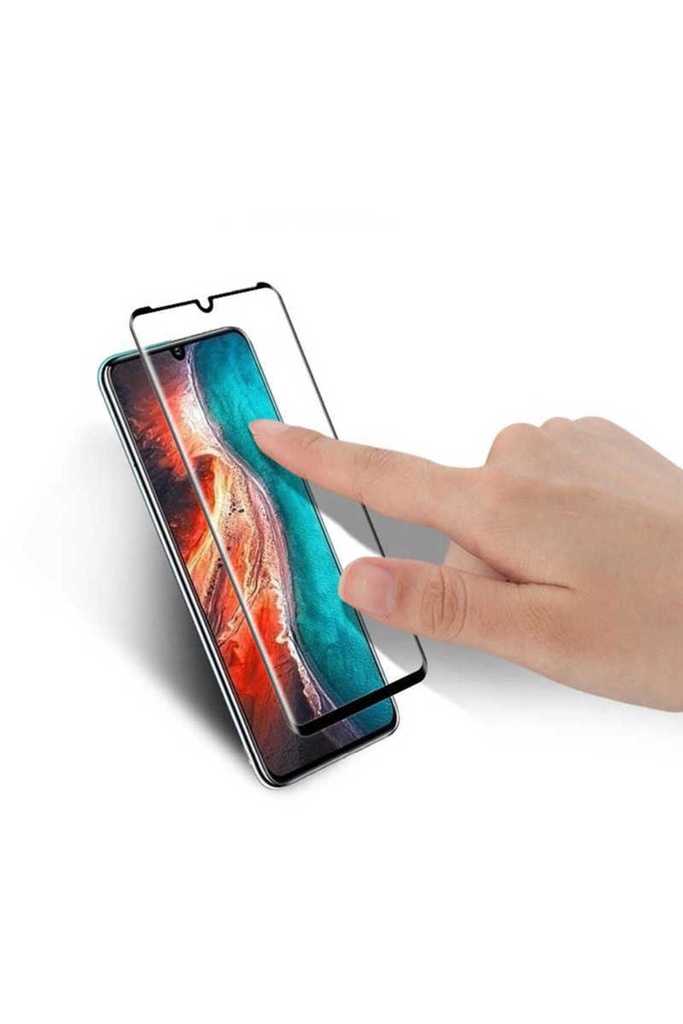 Huawei P30 Uyumlu Zore Kenarları Kırılmaya Dayanıklı Cam Ekran Koruyucu