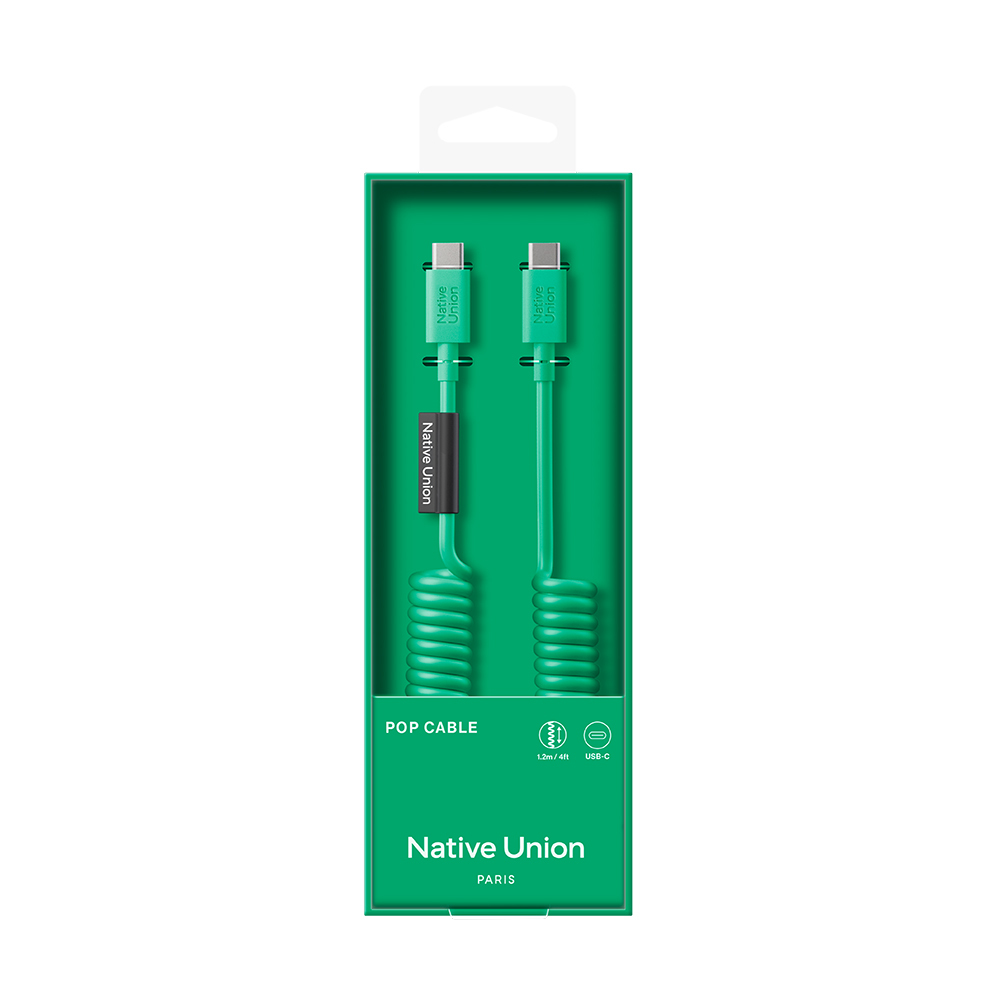 Native Union POP Serisi Type-C to Type-C Spiralli Şarj Kablosu 60W 1.2M - 2