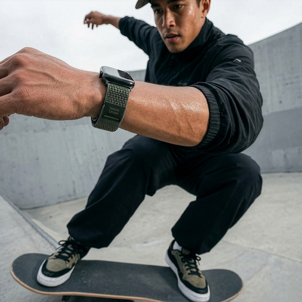 Apple Watch 42mm Uyumlu Native Union Active Watch Loop Serisi Hasır Kordon - 4