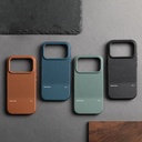 Apple iPhone 17 Pro Uyumlu Kılıf M-safe Şarj Özellikli Deri Dokulu Native Union RE Classic Serisi Kapak - 2