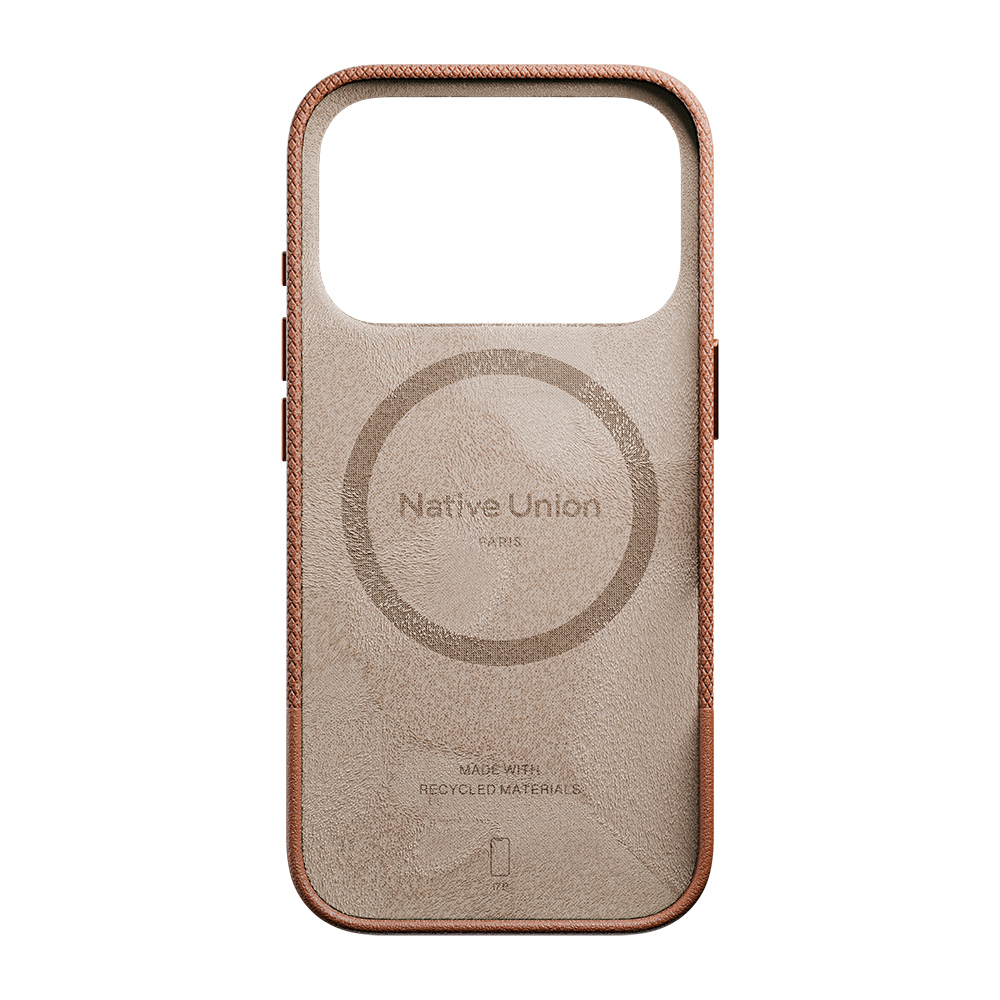 Apple iPhone 17 Pro Uyumlu Kılıf M-safe Şarj Özellikli Deri Dokulu Native Union RE Classic Serisi Kapak - 6