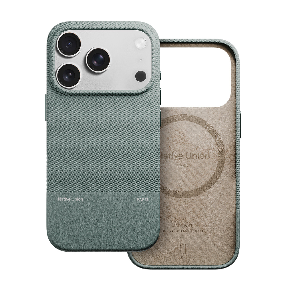 Apple iPhone 17 Pro Max Uyumlu Kılıf M-safe Şarj Özellikli Deri Dokulu Native Union RE Classic Serisi Kapak - 2
