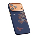 Apple iPhone 17 Pro Max Uyumlu Kılıf M-safe Şarj Özellikli Raptic Aramid Skin Chivalry Serisi Kapak - 1
