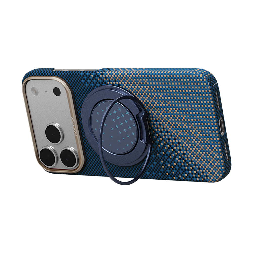 Apple iPhone 17 Pro Uyumlu Kılıf Raptic 2in1 Bundle Kit Aramid Skin Serenity Serisi Stand ve Kapak - 2
