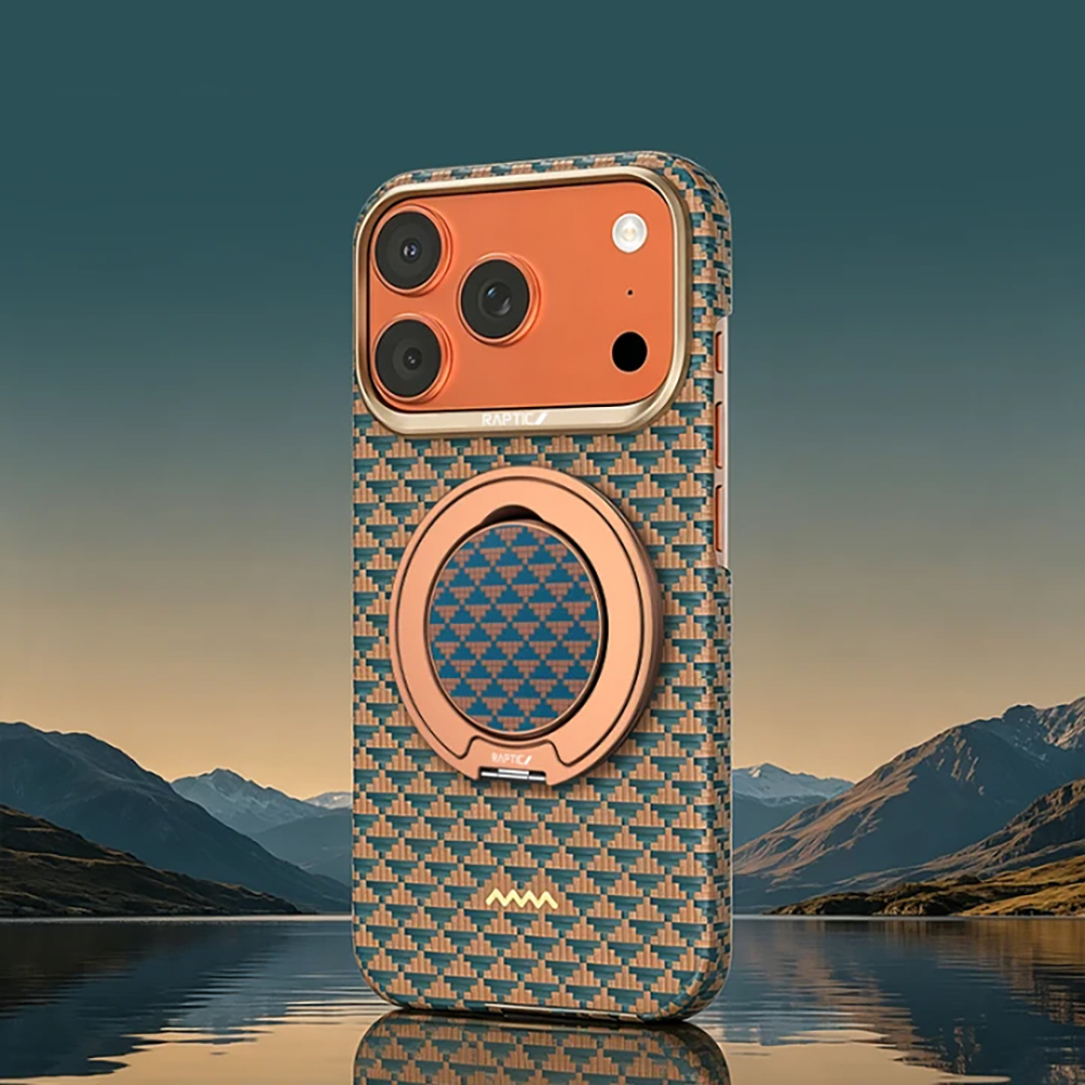 Apple iPhone 17 Pro Max Uyumlu Kılıf Raptic 2in1 Bundle Kit Aramid Skin Destiny Serisi Stand ve Kapak - 3