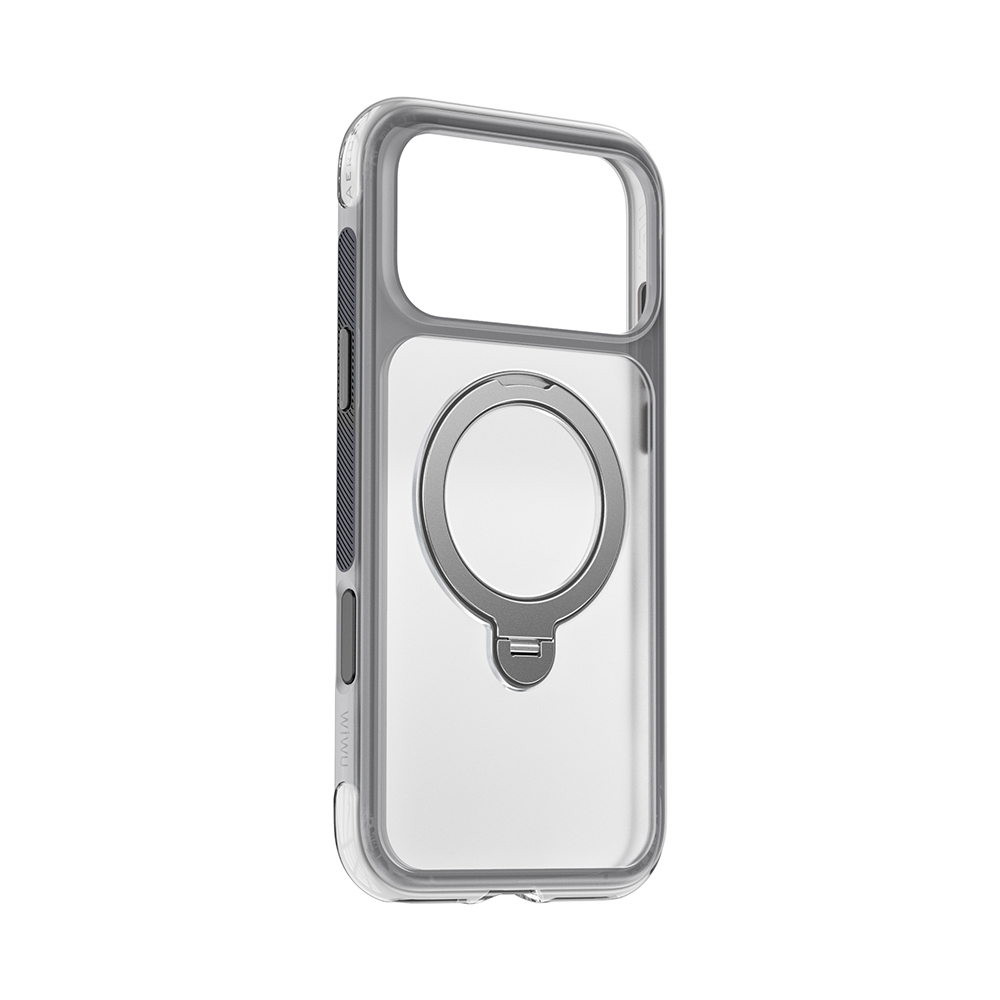 Apple iPhone 17 Pro Uyumlu Kılıf Wiwu AS-203 AeroShield Ultra Serisi M-safe Şarj Özellikli Airbag Tasarımlı Standlı Kapak - 2