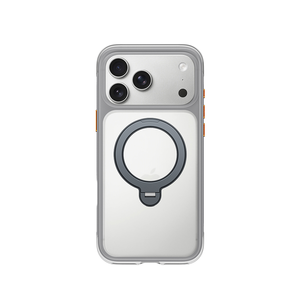 Apple iPhone 17 Pro Uyumlu Kılıf Wiwu AS-203 AeroShield Ultra Serisi M-safe Şarj Özellikli Airbag Tasarımlı Standlı Kapak - 4