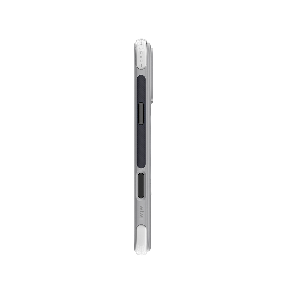 Apple iPhone 17 Pro Uyumlu Kılıf Wiwu AS-203 AeroShield Ultra Serisi M-safe Şarj Özellikli Airbag Tasarımlı Standlı Kapak - 5