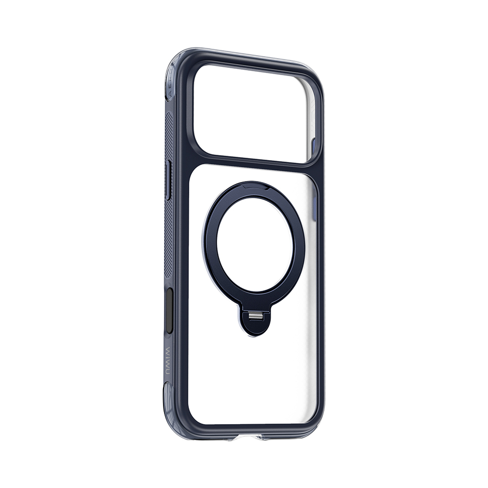Apple iPhone 17 Pro Uyumlu Kılıf Wiwu AS-203 AeroShield Ultra Serisi M-safe Şarj Özellikli Airbag Tasarımlı Standlı Kapak - 2