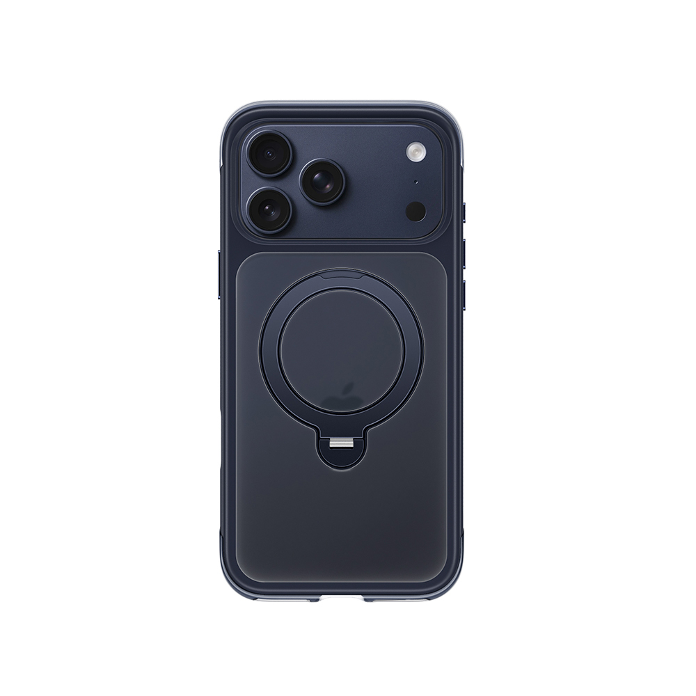 Apple iPhone 17 Pro Uyumlu Kılıf Wiwu AS-203 AeroShield Ultra Serisi M-safe Şarj Özellikli Airbag Tasarımlı Standlı Kapak - 4