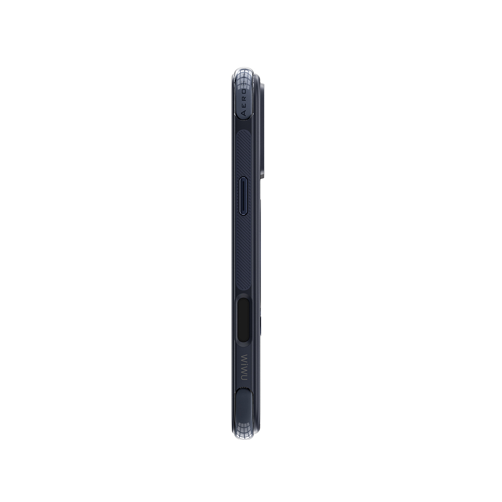 Apple iPhone 17 Pro Max Uyumlu Kılıf Wiwu AS-203 AeroShield Ultra Serisi M-safe Şarj Özellikli Airbag Tasarımlı Standlı Kapak - 5