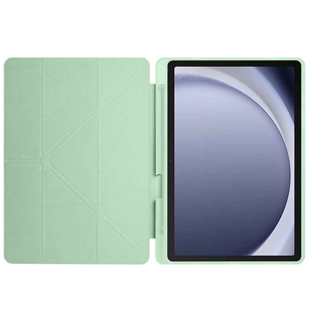 Samsung Galaxy Tab A11 Plus Uyumlu Kılıf Zore Tri Folding Kalem Bölmeli Standlı Kılıf - 2