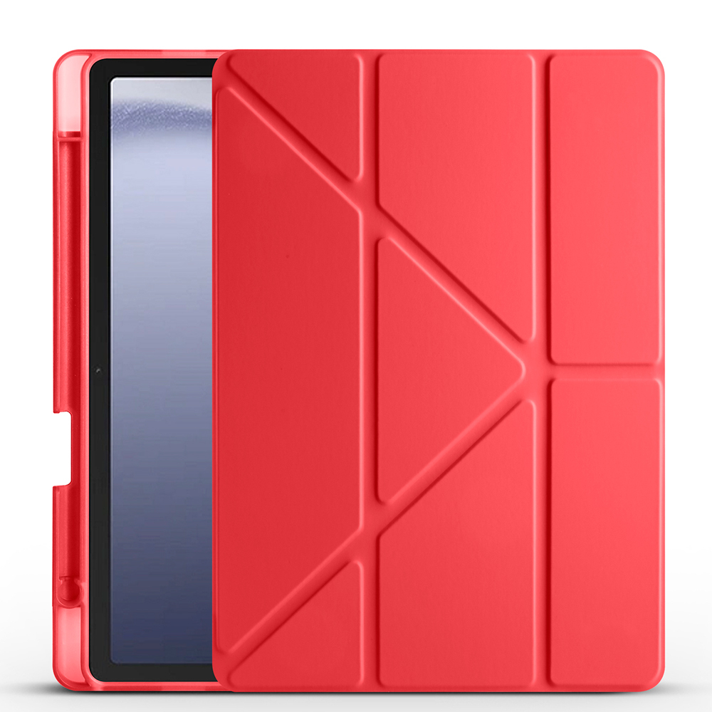 Samsung Galaxy Tab A11 Plus Uyumlu Kılıf Zore Tri Folding Kalem Bölmeli Standlı Kılıf - 7