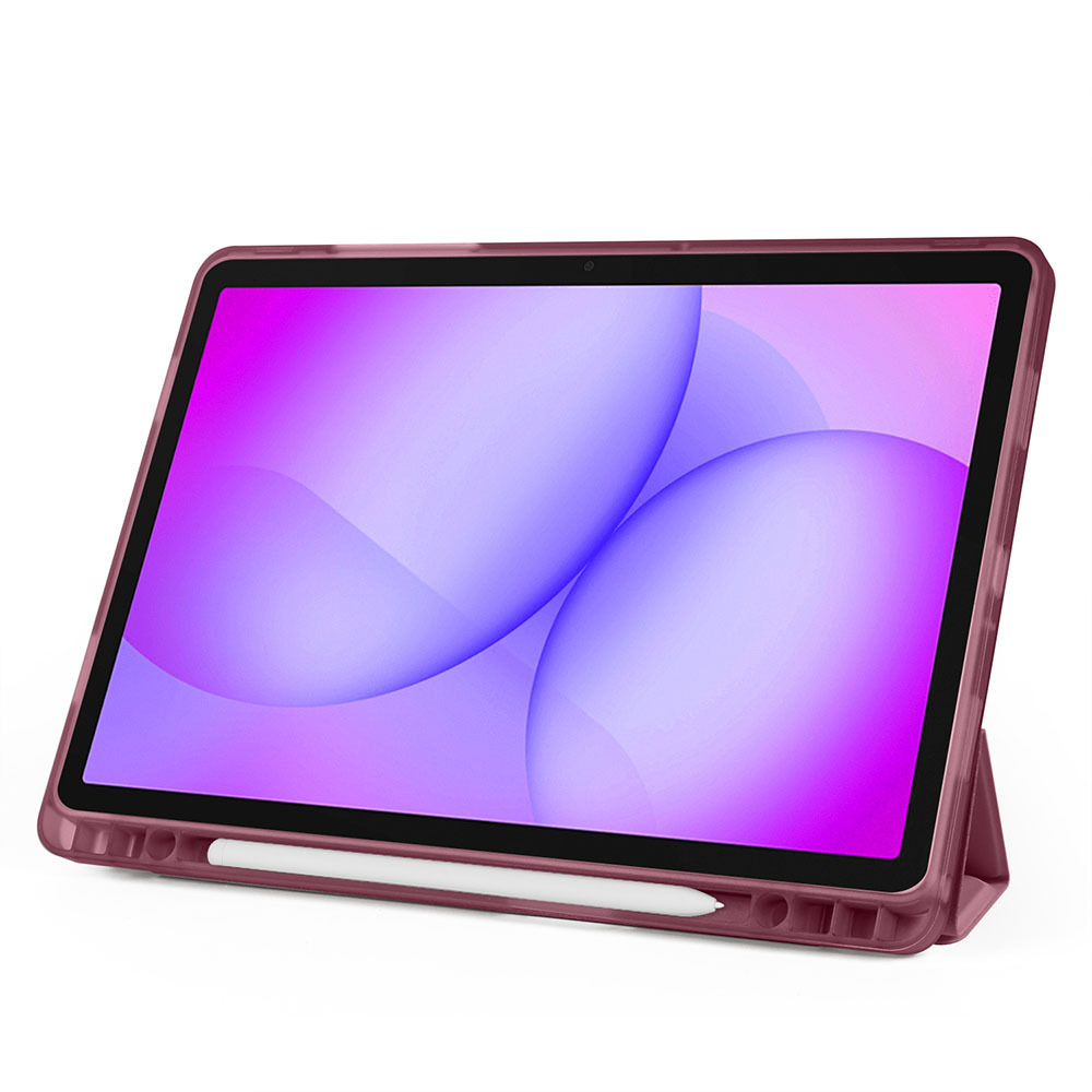 Samsung Galaxy Tab A11 Plus Uyumlu Kılıf Zore Tri Folding Kalem Bölmeli Standlı Kılıf - 59