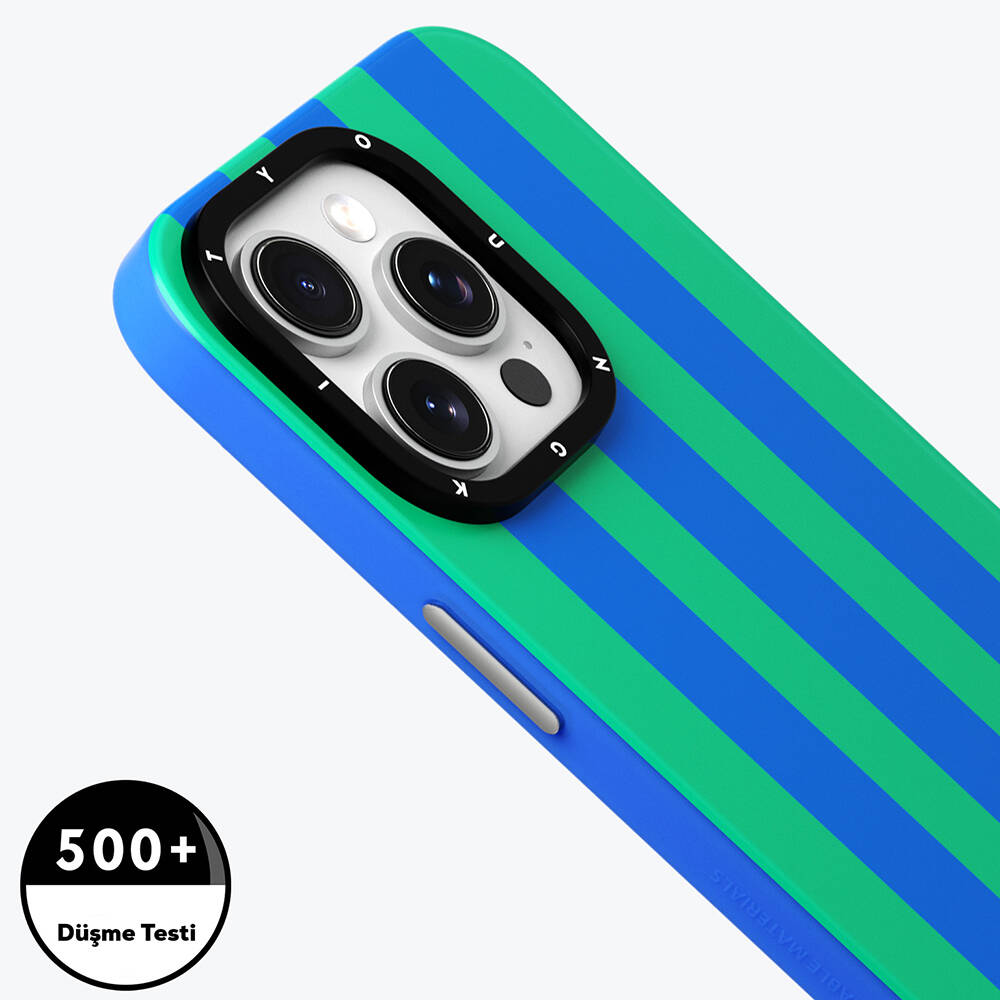 Apple iPhone 14 Pro Uyumlu Kılıf Magsafe Şarj Özellikli Youngkit Striped Piano Keys Serisi Kapak - 5