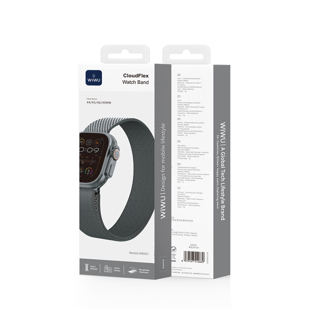 Apple Watch 42mm Uyumlu Kordon Wiwu WB501 CloudFlex Serisi Hasır Örgü Strap Kayış - 4