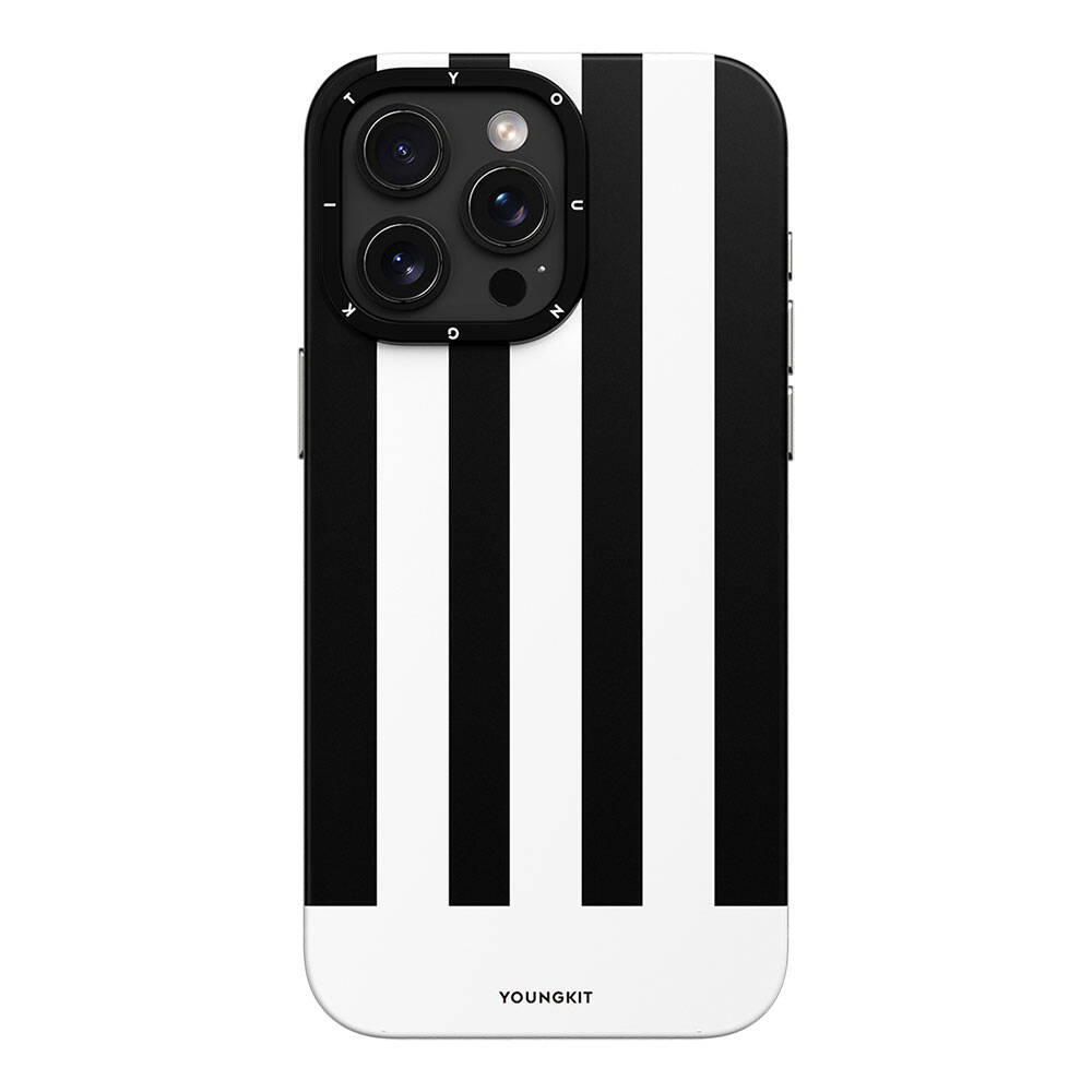 Apple iPhone 14 Pro Max Uyumlu Kılıf Magsafe Şarj Özellikli Youngkit Striped Piano Keys Serisi Kapak - 3