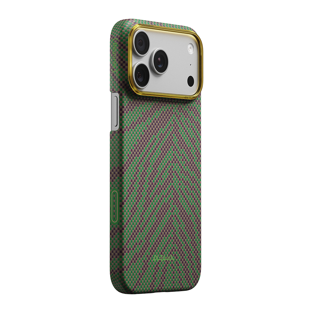 Apple iPhone 17 Pro Uyumlu Kılıf M-safe Şarj Özellikli Aramid Fiber Pitaka Breath of Veins Serisi Kapak - 1