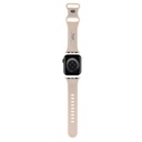 Apple Watch 40mm Uyumlu Hello Kitty Orjinal Lisanslı Yazı Logolu Fiyonk & Kitty Head Silikon Kordon