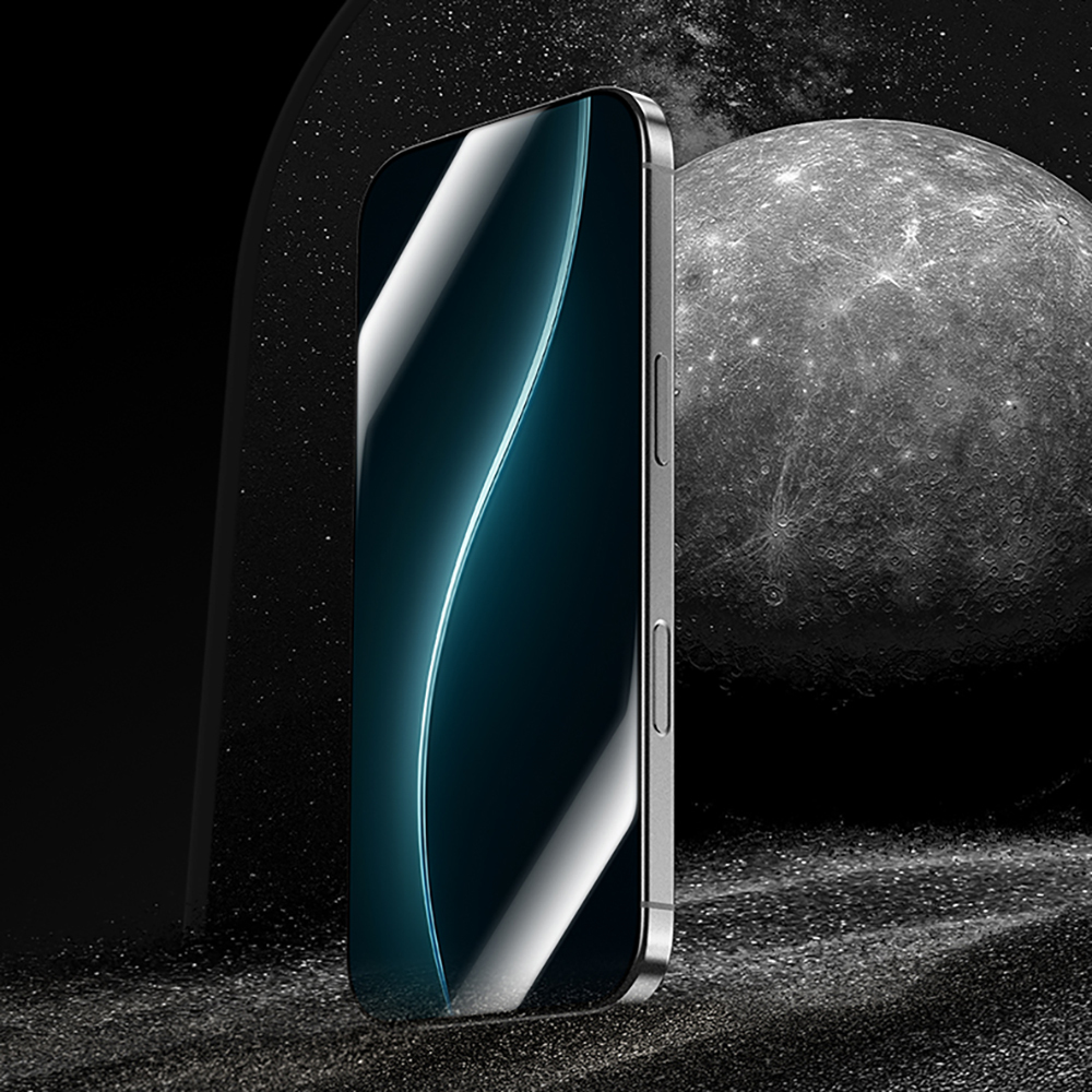 Apple iPhone 16 Pro Max Uyumlu Benks Glass Warrior HD 0.3mm Ultra İnce 0.9mm Kenarları Güçlendirilmiş Cam Ekran Koruyucu + Kolay Uygulama Aparatlı - 8