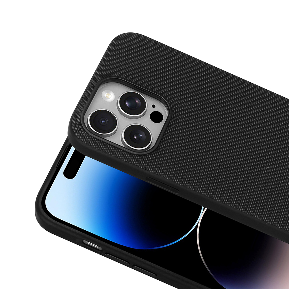Apple iPhone 14 Pro Max Uyumlu Kılıf M-Safe Şarj Özellikli Kumaş Tasarımlı Zore Miami Sert PC Kapak - 2