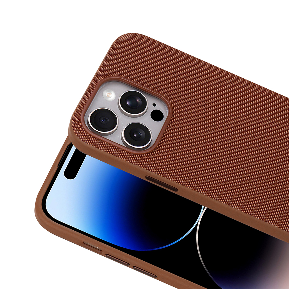 Apple iPhone 14 Pro Max Uyumlu Kılıf M-Safe Şarj Özellikli Kumaş Tasarımlı Zore Miami Sert PC Kapak - 2