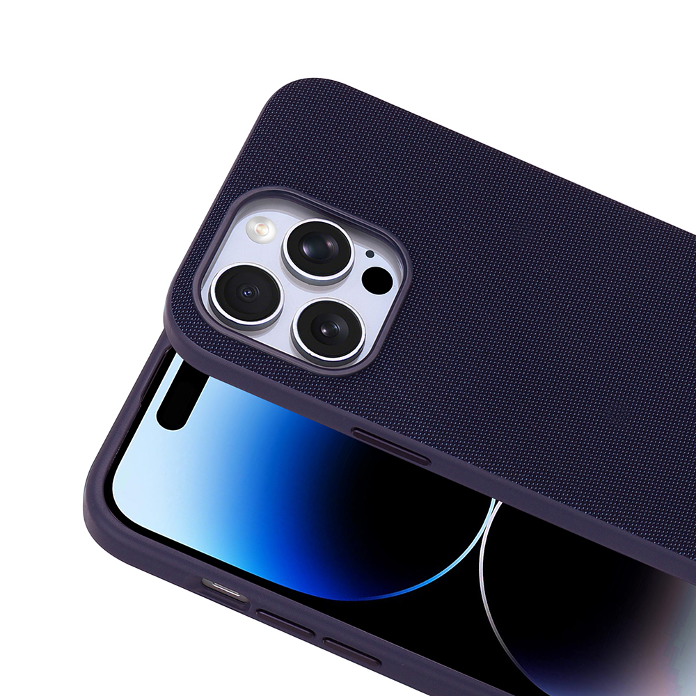 Apple iPhone 14 Pro Max Uyumlu Kılıf M-Safe Şarj Özellikli Kumaş Tasarımlı Zore Miami Sert PC Kapak - 2