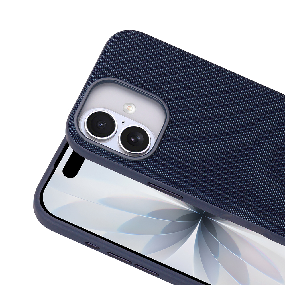 Apple iPhone 16 Uyumlu Kılıf M-Safe Şarj Özellikli Kumaş Tasarımlı Zore Miami Sert PC Kapak - 2