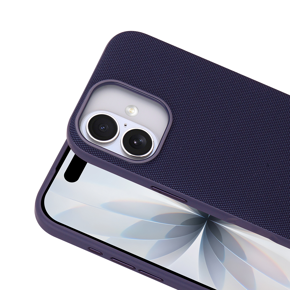 Apple iPhone 16 Uyumlu Kılıf M-Safe Şarj Özellikli Kumaş Tasarımlı Zore Miami Sert PC Kapak - 2