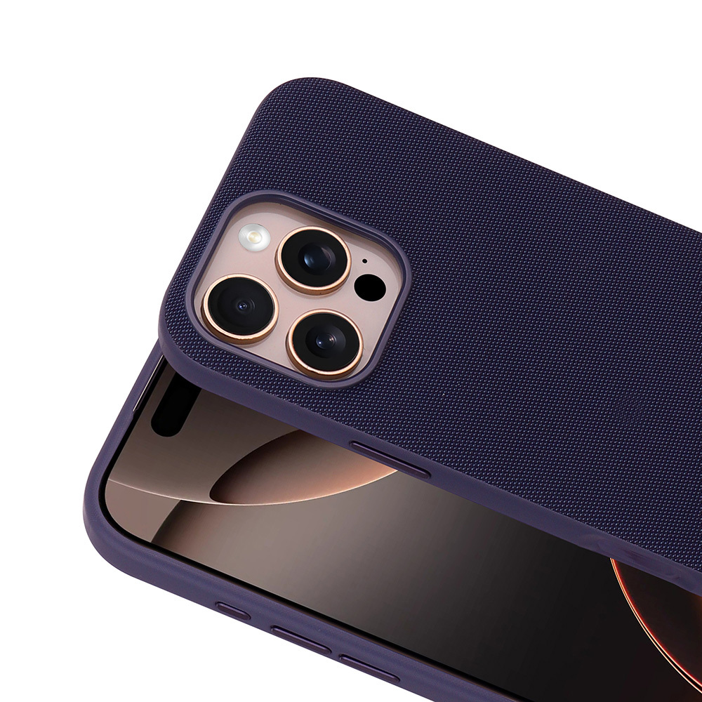 Apple iPhone 16 Pro Uyumlu Kılıf M-Safe Şarj Özellikli Kumaş Tasarımlı Zore Miami Sert PC Kapak - 2