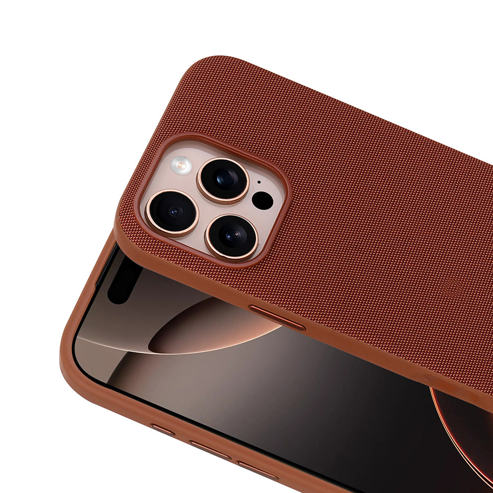Apple iPhone 16 Pro Max Uyumlu Kılıf M-Safe Şarj Özellikli Kumaş Tasarımlı Zore Miami Sert PC Kapak - 2
