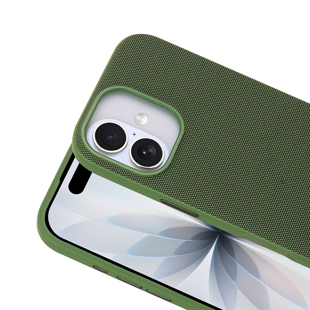 Apple iPhone 17 Uyumlu Kılıf M-Safe Şarj Özellikli Kumaş Tasarımlı Zore Miami Sert PC Kapak - 2