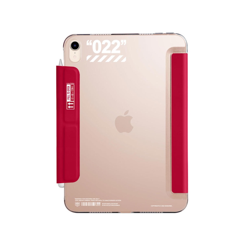 Apple iPad Air 10.9 2020 (4.Nesil) Uyumlu Kılıf SkinArma Kalemlikli Arkası Şeffaf Standlı Magnetik Taihi Sora Kılıf