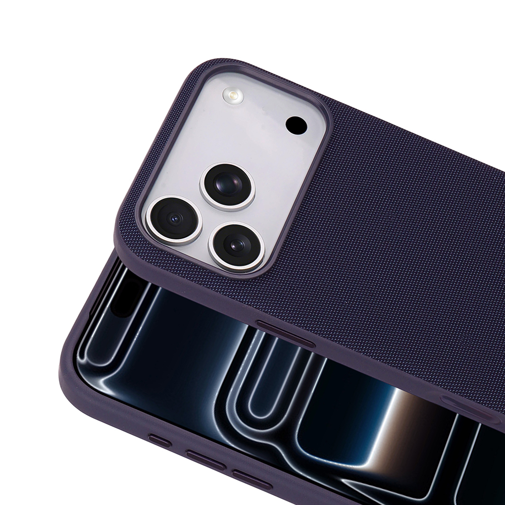 Apple iPhone 17 Pro Uyumlu Kılıf M-Safe Şarj Özellikli Kumaş Tasarımlı Zore Miami Sert PC Kapak - 2