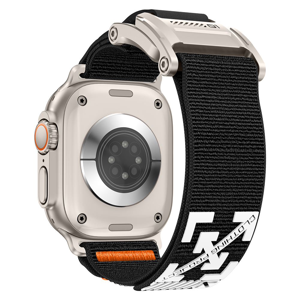Apple Watch 7 45mm Uyumlu Zore KRD-154 Naylon Kumaş Hasır Örgülü Kordon - 2