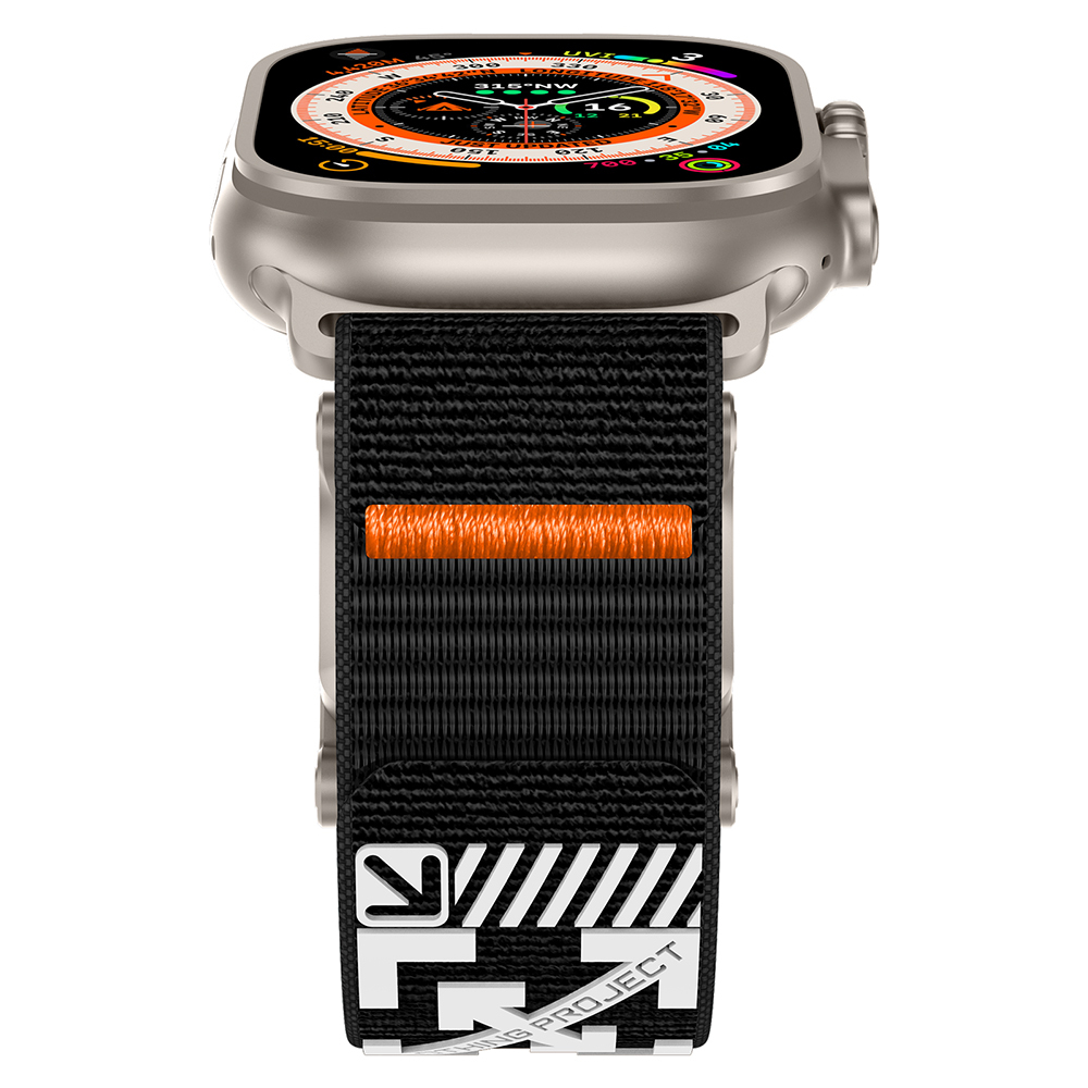 Apple Watch 7 45mm Uyumlu Zore KRD-154 Naylon Kumaş Hasır Örgülü Kordon - 3