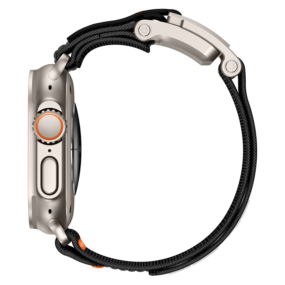 Apple Watch 7 45mm Uyumlu Zore KRD-154 Naylon Kumaş Hasır Örgülü Kordon - 4