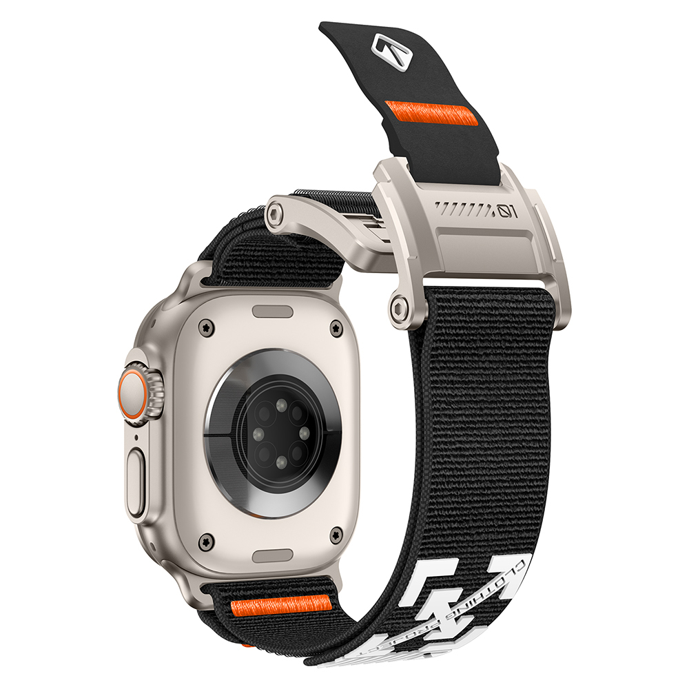 Apple Watch 7 45mm Uyumlu Zore KRD-154 Naylon Kumaş Hasır Örgülü Kordon - 5
