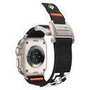 Apple Watch 7 45mm Uyumlu Zore KRD-154 Naylon Kumaş Hasır Örgülü Kordon - 5