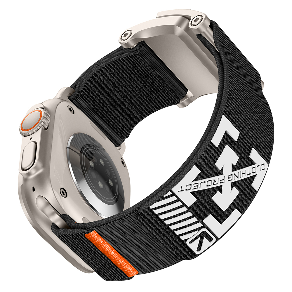 Apple Watch 7 45mm Uyumlu Zore KRD-154 Naylon Kumaş Hasır Örgülü Kordon - 6