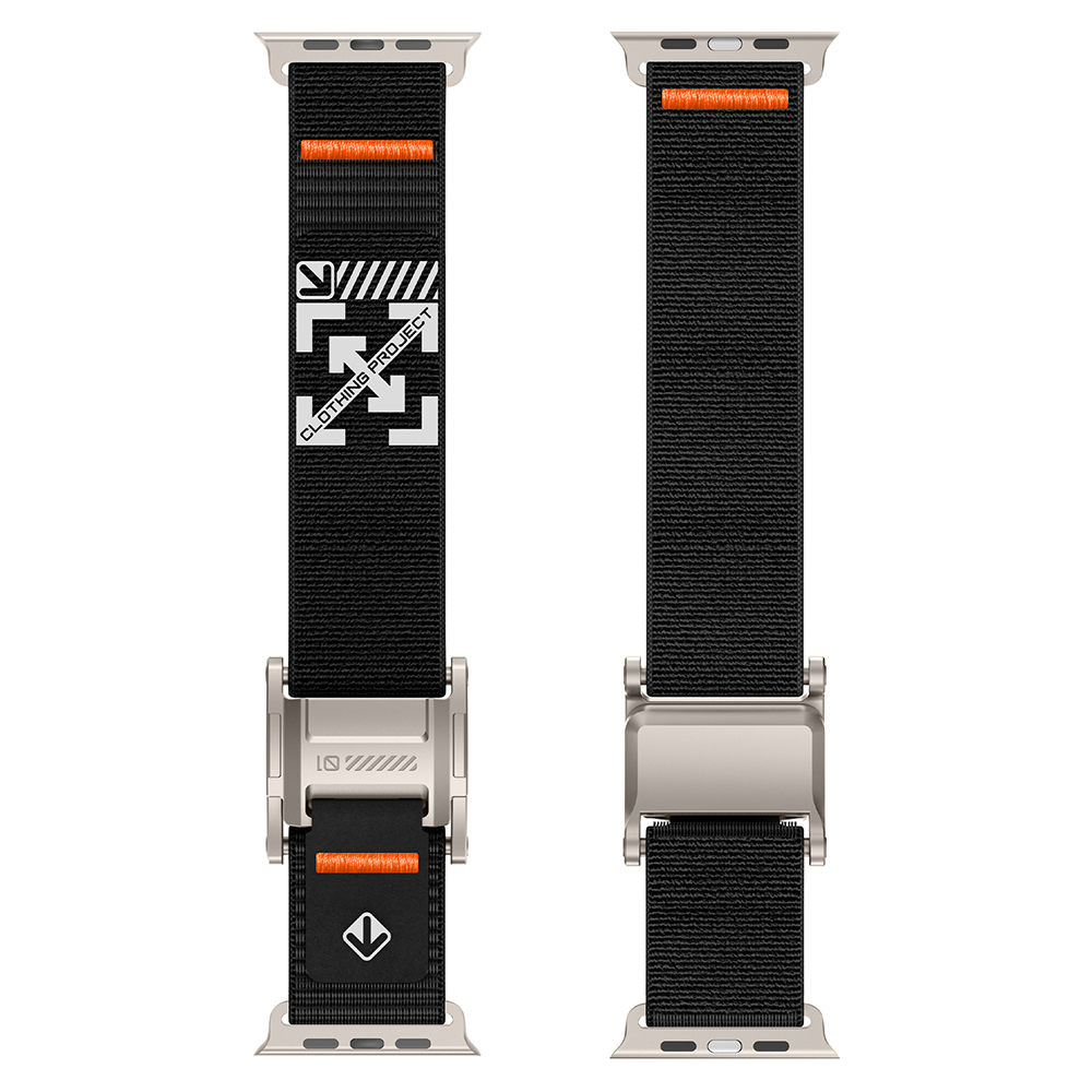 Apple Watch 7 45mm Uyumlu Zore KRD-154 Naylon Kumaş Hasır Örgülü Kordon - 7